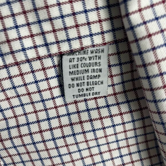 Curtis Brandon Long Sleeve Button Up Check White/Blue/Red-XL - Picture 10 of 12